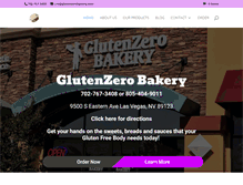 Tablet Screenshot of glutenzerobakery.com